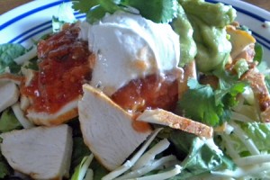 Fiesta Chicken Salad with Guacamole