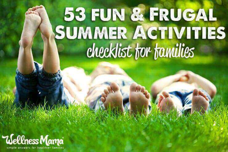 53 Fun and frugal summer activities for children 53 Fun Family Summer Activities Checklist