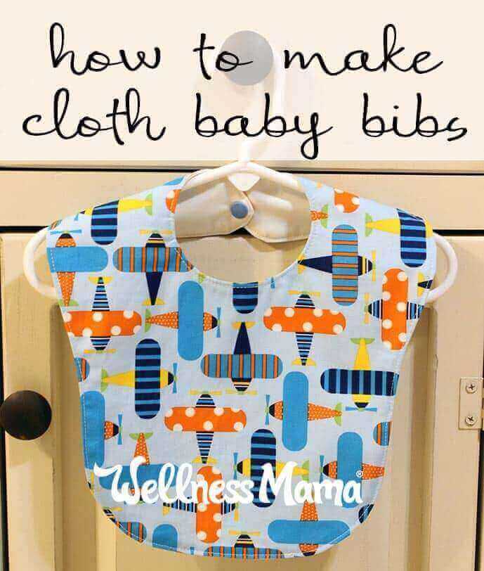 How to make cloth baby bibs from old material or towels