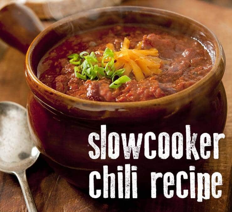 Slowcooker Chili Recipe 5 Ingredient Crock Pot Chili Recipe