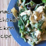 Spinach Artichoke Chicken Recipe- Like spinach artichoke dip but healthy and with protein