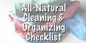 all natural cleaning and organizing checklist