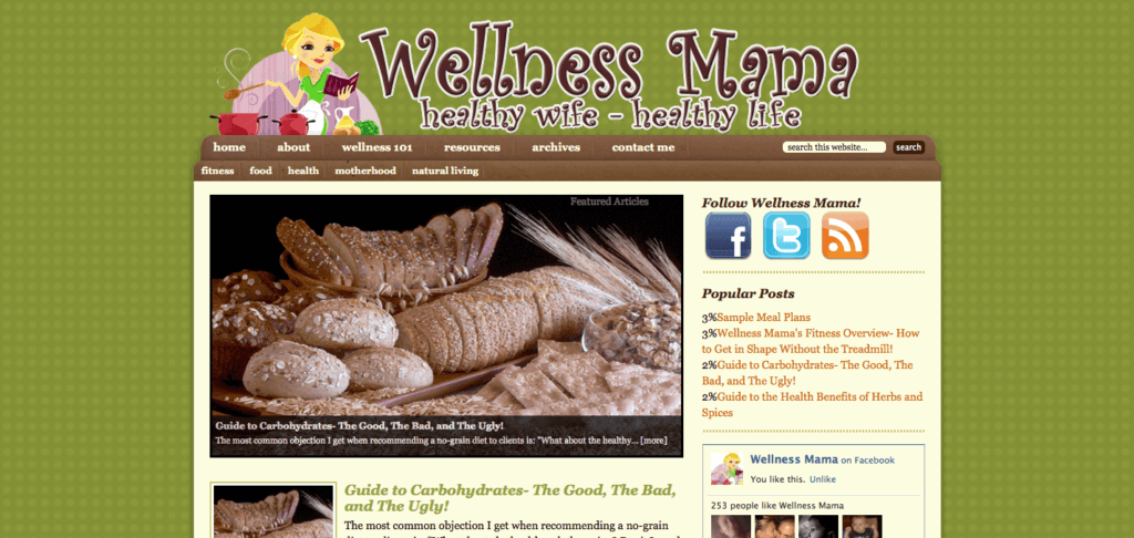 Going Green Wellness Mama site