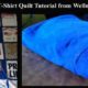 easy fleece t-shirt quilt tutorial