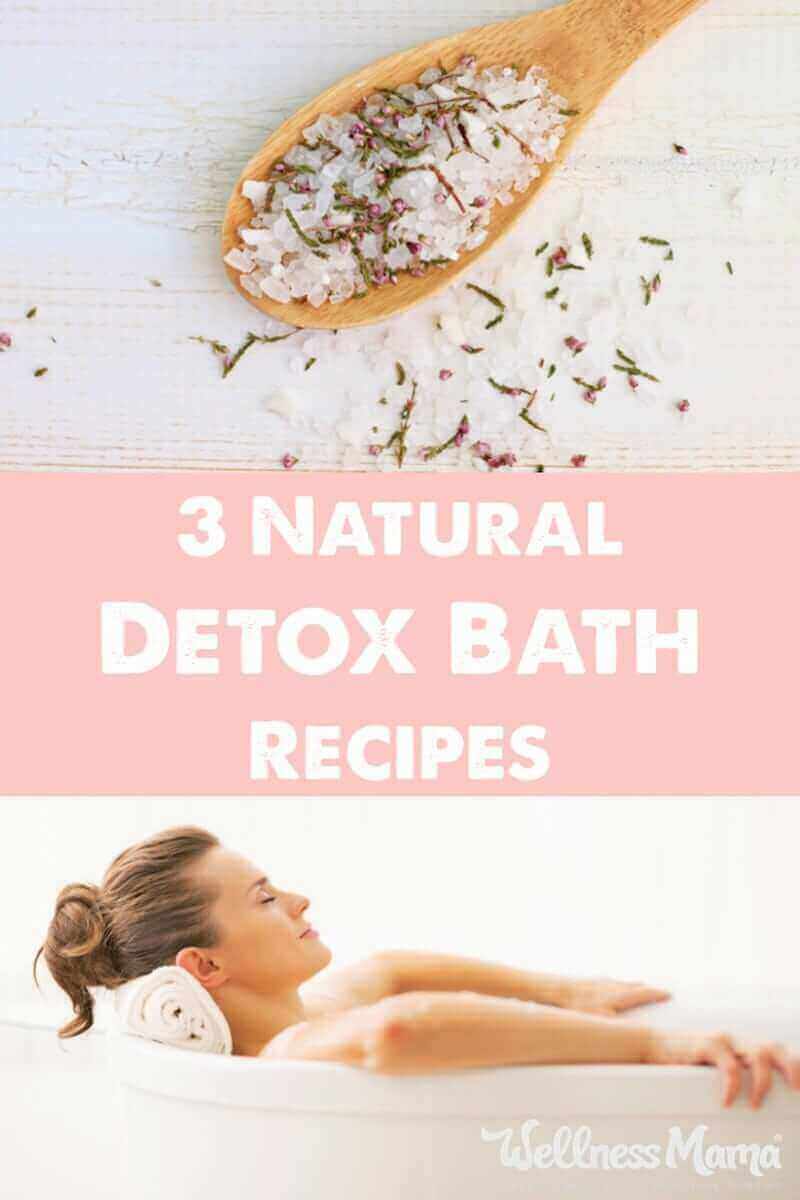 These natural detox bath recipes help naturally remove toxins from the body and boost health. Recipes for detox salt bath, detox clay bath and oxygen bath.