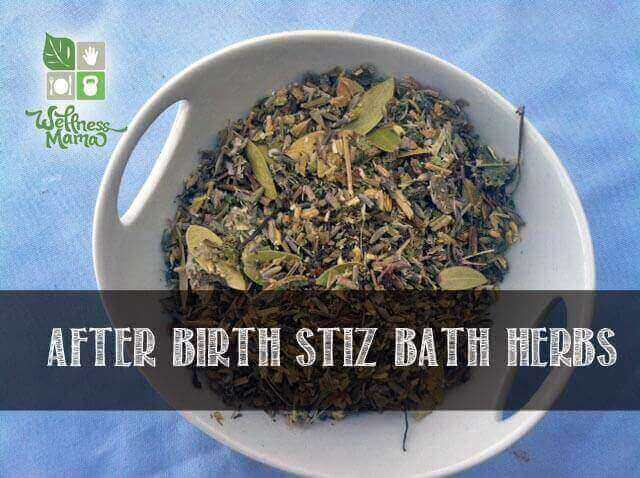 After birth sitz bath herb DIY recipe