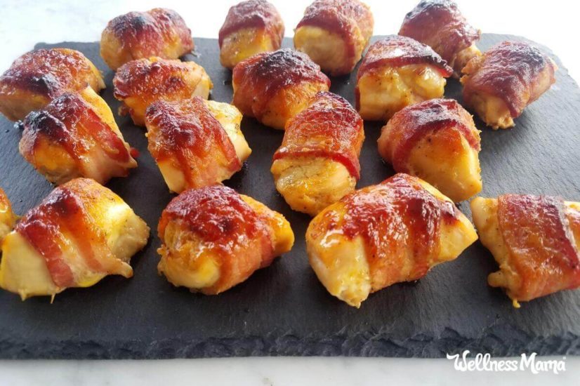 bacon wrapped chicken appetizer