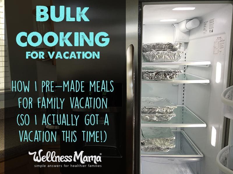 How to Bulk Cook Healthy Meals for Vacation