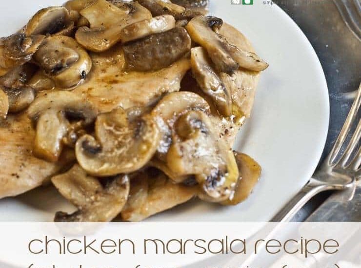 Chicken Marsala Recipe - grain free and gluten free