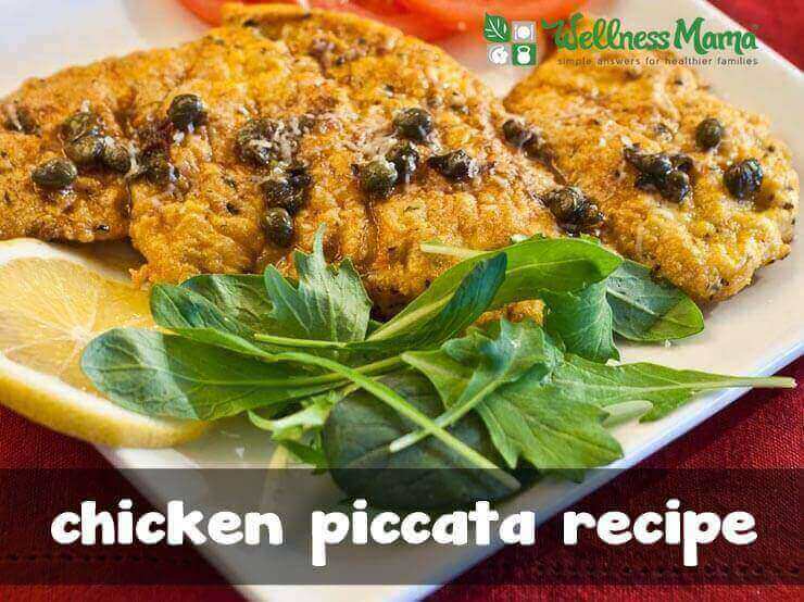 Chicken Piccata Recipe - gluten free - grain free- real food