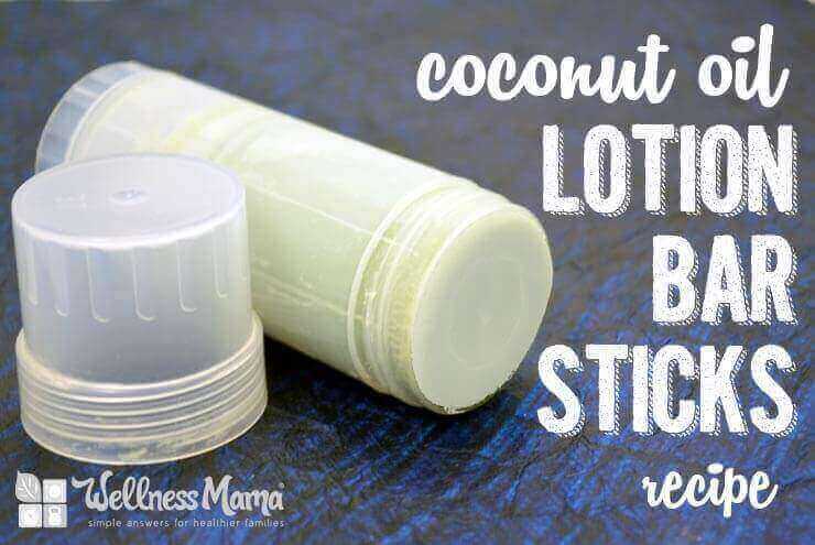 Coconut Oil Lotion Bar Sticks Recipe - simple and skin nourishing