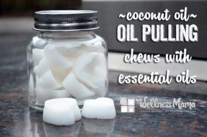 Coconut oil - oil pulling chews with essential oils