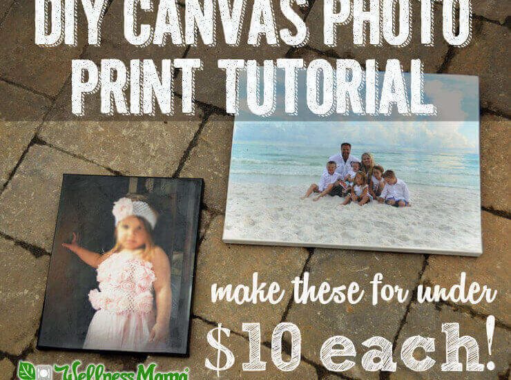 DIY Canvas Photo Print Tutorial - homemade canvas photo prints for under ten dollars each