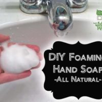 DIY Foaming Hand Soap Recipe - all natural and frugal