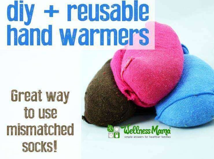 DIY Resuable Hand Warmers from Mismatched Socks