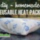 DIY homemade Reusable Heat Packs with Rice