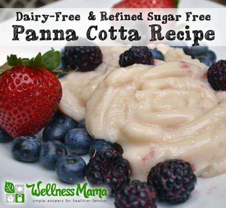 Dairy Free and Refined Sugar Free Panna Cotta Recipe