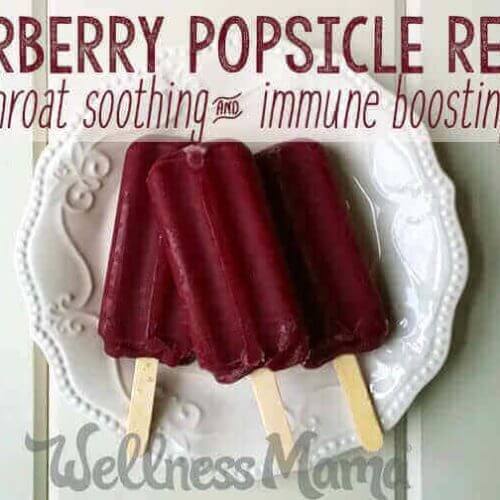 Elderberry Popsicle Recipe - throat soothing and immune boosting