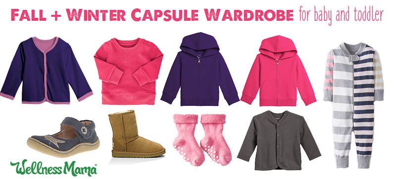 Fall and winter capsule wardrobe for babies and toddlers