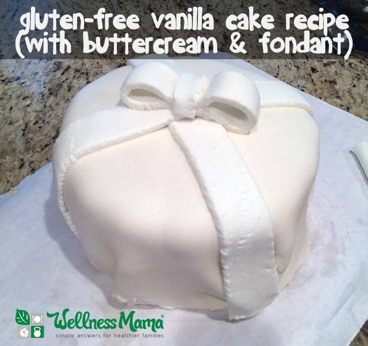 Gluten free buttercream cake recipe with fondant and buttercream