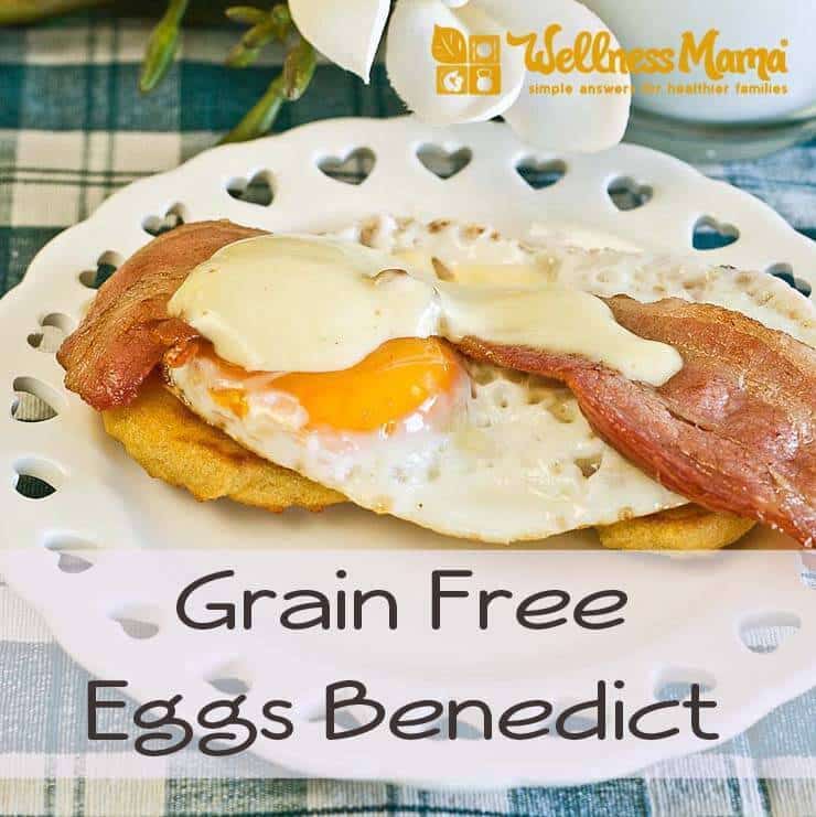 Grain Free Eggs Benedict Recipe with coconut flour biscuits