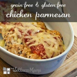 Grain free and Gluten free chicken parmesan