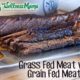 Grass fed meat vs grain fed meat