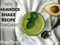 Healthy Shamrock Shake Recipe with Vanilla and Mint