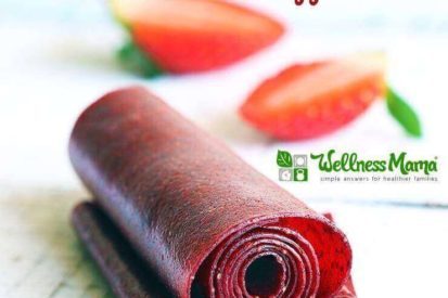Healthy snack idea- fruit leather with hidden veggies