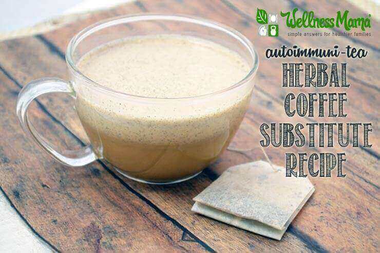 Herbal Coffee Substitute Recipe with protein and healthy fats for natural energy