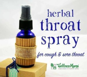 Spray de hierbas para la garganta para la tos y el dolor de garganta