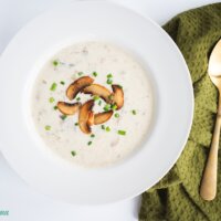 How to make healthier cream of mushroom soup