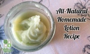 Homemade Lotion Recipe all natural and easy to make