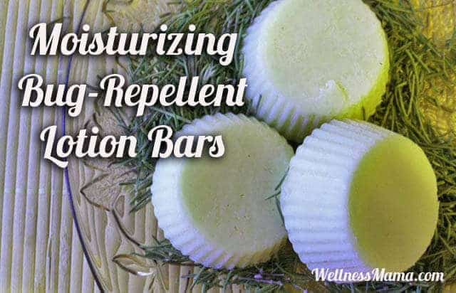 Homemade all natural bug repellent lotion bars