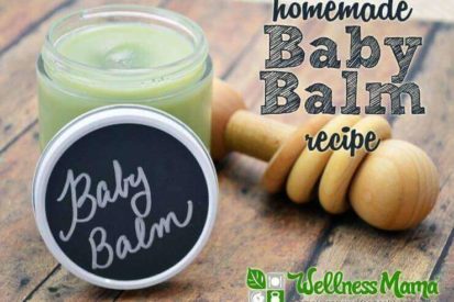 Homemade baby balm recipe with all natural ingredients