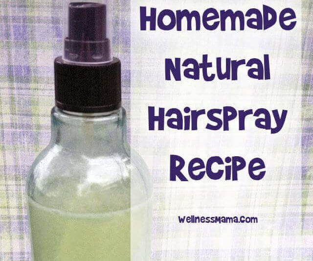 Homemade Natural Hairspray Recipe