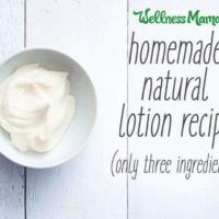 Homemade natural lotion recipe with only three ingredients