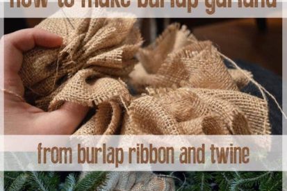 How to Make Burlap Garland