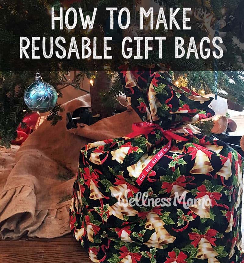 How to Make Reusable Gift Bags to reduce waste this year