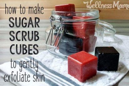 How to Make Sugar Scrub Cubes to Gently Exfoliate Skin