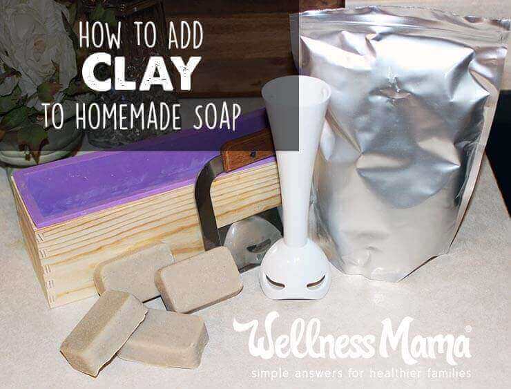 How to add clay to homemade soap