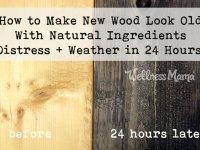 How to distress wood and weather it in 24 hours with natural ingredients