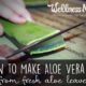 How to make aloe vera gel from fresh aloe leaves