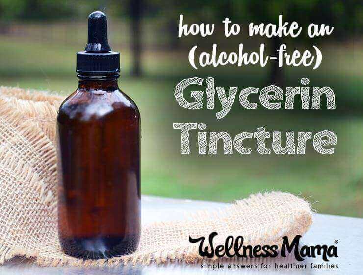 How to make an alcohol free glycerin tincture