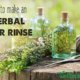 How to make an herbal hair rinse