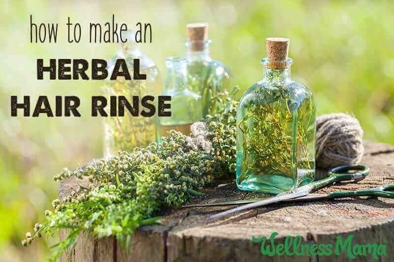 DIY Herbal Hair Rinse for Shiny and Strong Hair