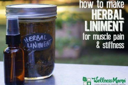 How to make an herbal liniment for muscle pain and stiffness