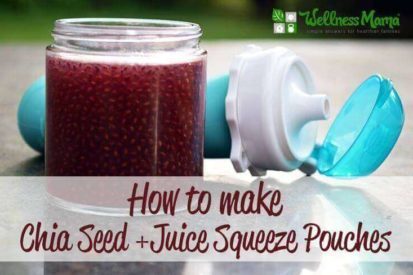 How to make chia seed and juice squeeze pouches