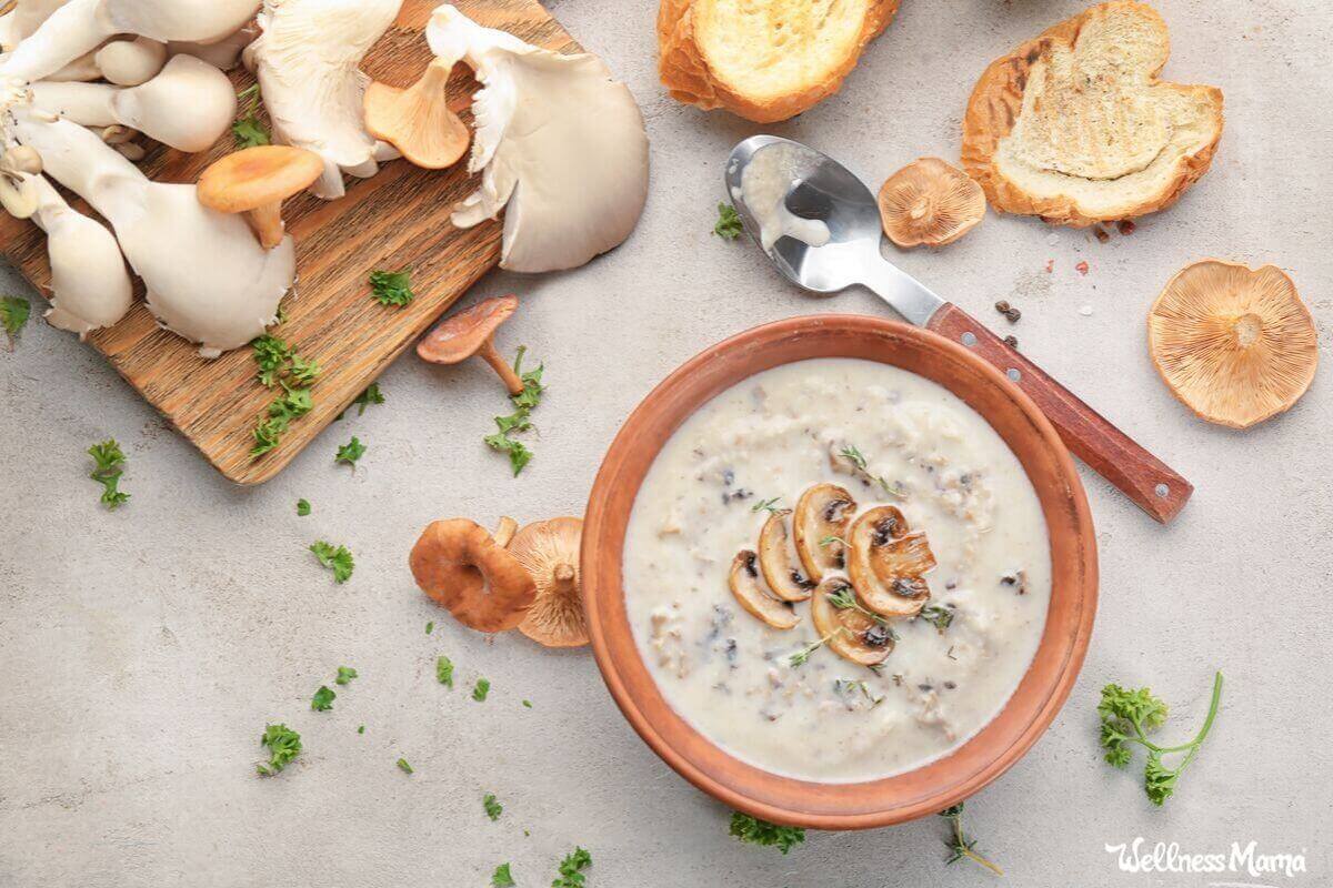 How to make healthier cream of mushroom soup