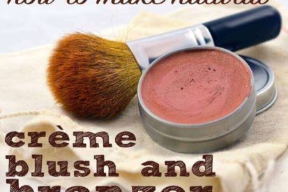 How to make natural creme brush and bronzer from skin improving ingredients